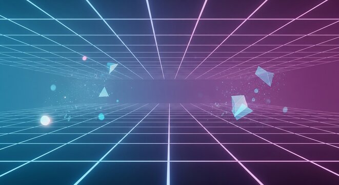 A 3d render of a man pushing a digital button on a global map background featuring a blue grid pattern and light design elements for a world business technology concept - Powered by Adobe