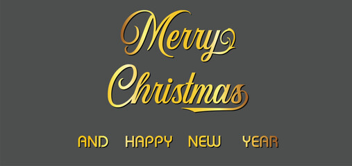 Merry Christmas Calligraphy Text vector.