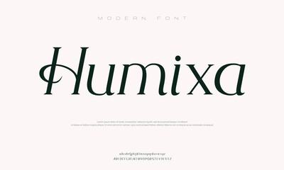 Fototapeta premium Modern alphabet letters font logo. Typography luxury minimal lettering fonts decorative wedding vintage retro logos. vector illustration