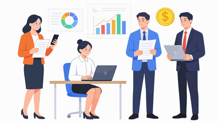 Business team in office meeting