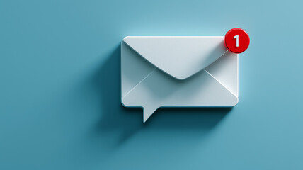 A digital message notification icon symbolizing instant communication, updates and the continuous flow of information in modern digital environments.
