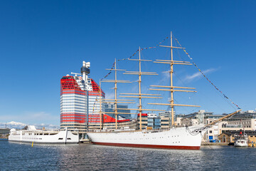 Iconic landmarks in the city centre of Gothenburg in Sweden