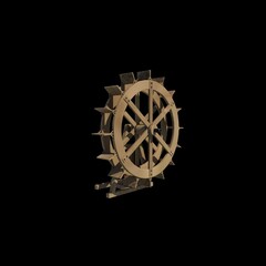 Fototapeta premium gears on black