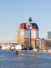 Iconic landmarks in the city centre of Gothenburg in Sweden