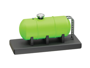 Storage oil tank icon 3d render illustration 