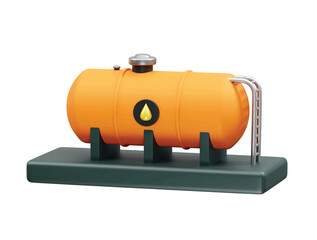 Oil Tank icon 3d render illustration 