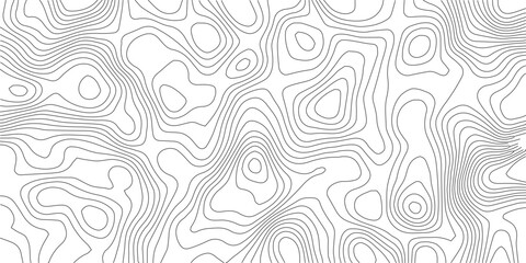 Abstract Topographic background. Geographic line map. Wavy pattern design. Paper texture imitation of a geographical map shades. Vector illustration.  © Manjur