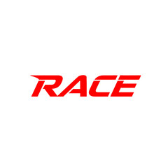 Race Text Logo Icon – Speed Motorsport Wordmark for Racing, Sports & Performance Design