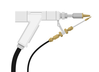 Laser welding machine with handheld industrial torch