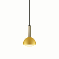 Pendant light, flat realistic design	