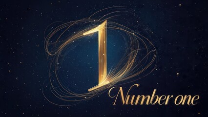 Gold number one, cosmic swirls