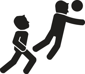 Dynamic Soccer Player in Action, Diving to Block Ball, Sports Icon of Athletic Movement, Soccer Play Representation, Football Defense Action