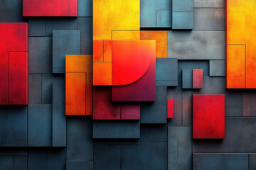 Abstract art wallpapers featuring vibrant colors and geometric shapes.