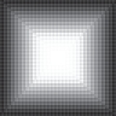white square mosaic seamless pattern, black and white vector illustration