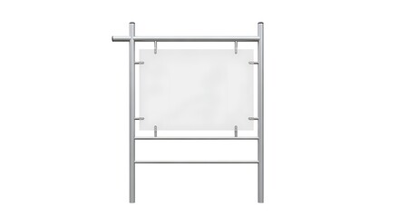 Real estate sign isolated on white background, a blank canvas for your message, ready to capture attention and promote your property listings