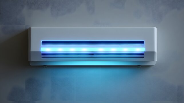 Modern Electric Insect Killer Lamp with Blue UV Light Attracting Pests.