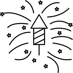 firework vector illustration