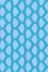 Fototapeta premium Cute blue geometric shape pattern design element tile for fabric and wallpaper 