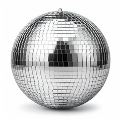 Reflective sphere made of many tiny, square mirrors