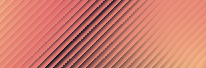 Obraz premium Gradient strip lines header background. Colorful visual perfect for modern design. Vector