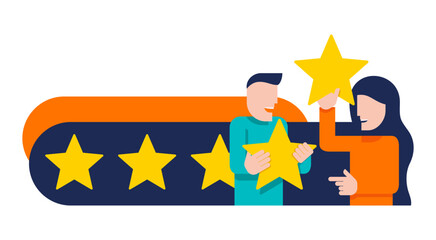 Thank You for feedback - banner with 5 stars