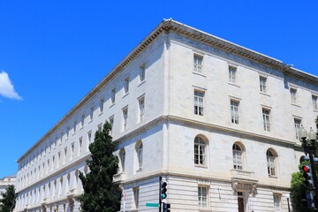 Washington DC government building. Cannon House Office building used by House of Representatives.