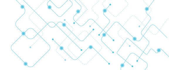 Abstract futuristic technology background. Technology background with crossed lines and dots.