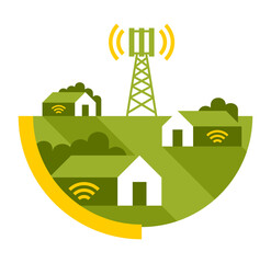 Rural Wireless Mesh Network concept