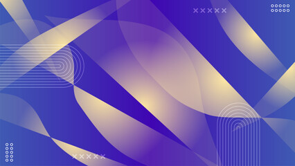 Abstract Modern Banner Background Blue and Shapes Gradient Glass Blur Futuristic Design.Vector Art