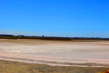 Larnaca salt lake dried out in the summer is a complex network of four salt lakes (3 of them interconnected) of different sizes to the west of the city of Larnaca.