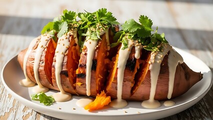 Healthy Gourmet Dishes in Editorial Food Photography Style