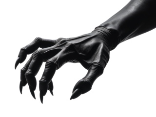 A close-up view of a human hand transformed into claws, perfect for fantasy or sci-fi themed projects