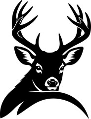 Deer Family Silhouette Wildlife Vector Illustration