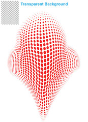 Abstract 3D Dotted Microstructure Background