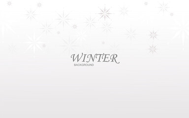 Snowflake background design for winter in flat style, Vector snowflake illustration.