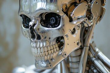 Robot with camera on head.