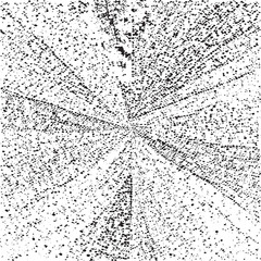 Obraz premium Circular starburst explosion texture. Distressed uneven grunge background. Abstract vector illustration. Overlay to create interesting effect and depth. Isolated on white background.