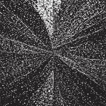 Circular starburst explosion texture. Distressed uneven grunge background. Abstract vector illustration. Overlay to create interesting effect and depth. Isolated on white background.