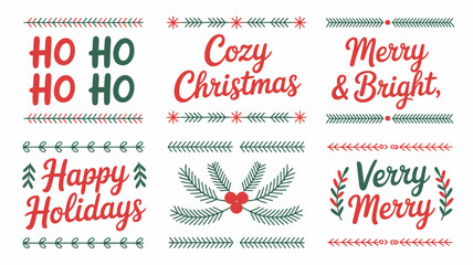 Festive Holiday Greetings with Christmas and Holiday Messages © Raian