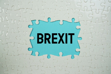 Jigsaw puzzle with a missing piece with 