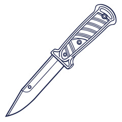 Illustrated folding knife
