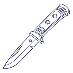 Illustrated folding knife