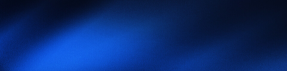Black dark cobalt blue silk satin. Silky shiny fabric.Beautiful elegant background.Light shadow glow shimmer shine gradient.Curtain drapery.Christmas birthday festive.Blank template design.Wide banner