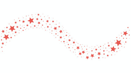 Naklejka premium Red Star Trail Graphic Design Element