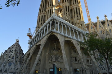 Naklejka premium Basílica da Sagrada Família em Barcelona na Espanha