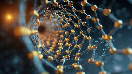 Abstract molecular structure science nanotechnology