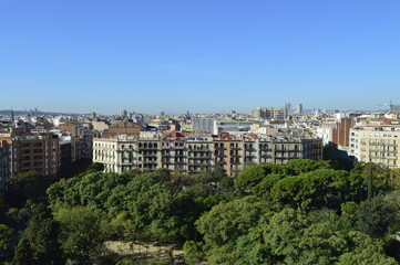 Vista da Cidade de Barcelona na Espanha