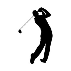 golf player silhouette