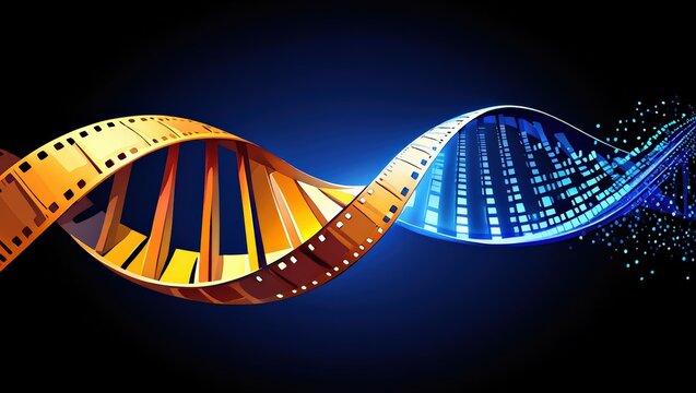 Media Evolution DNA: Filmstrip to Digital Data - Powered by Adobe