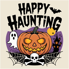 Obraz premium Halloween T-shirt design